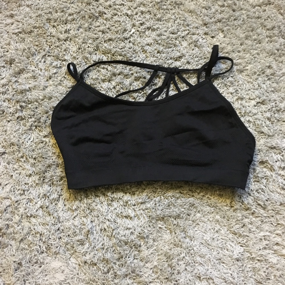 Strappy yoga bra